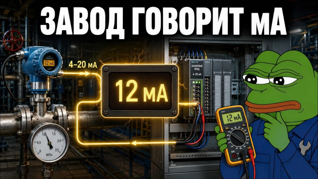 Почему датчики на заводе говорят миллиамперами? 4–20 мА простым языком Почему датчики на заводе говорят миллиамперами? 4–20 мА простым языком