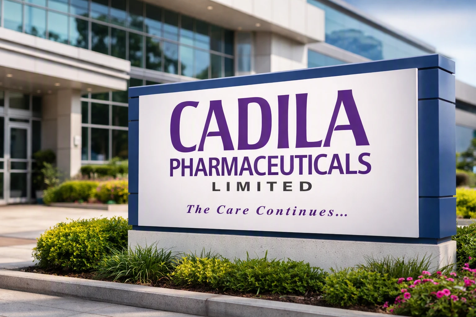 Cadila Pharmaceuticals вывеска Cadila Pharmaceuticals вывеска